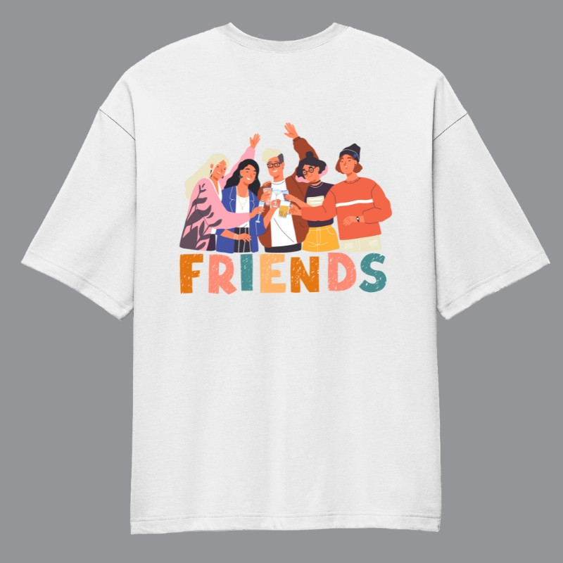 Reason Behind Your Happiness Friends Oversized T-Shirt