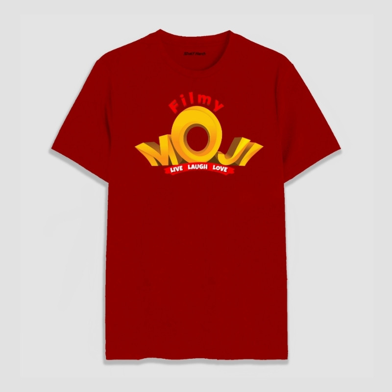 Filmymoji Logo Round Neck T-Shirt